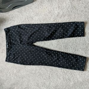 Old Navy Pixie 10 mid-rise black white polka dots